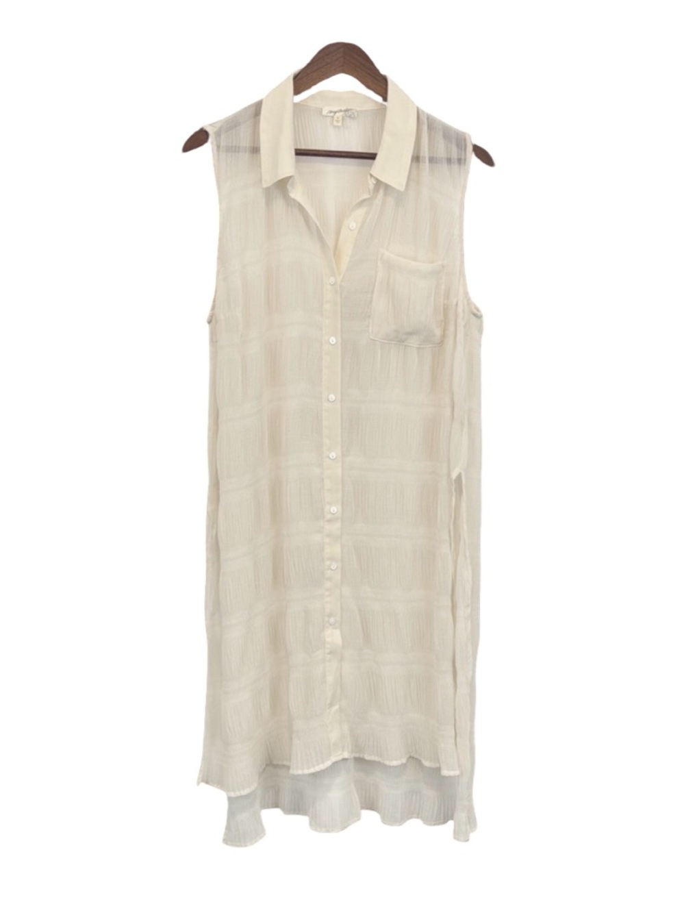Mystree Cream Sleeveless Mini Dress